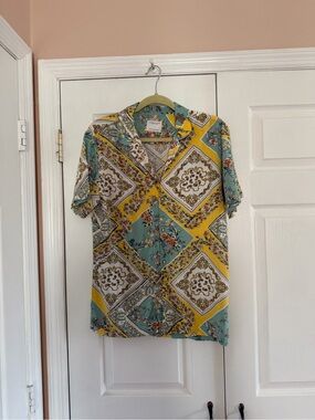 Men’s denim & flower ricky singh patterned shirt